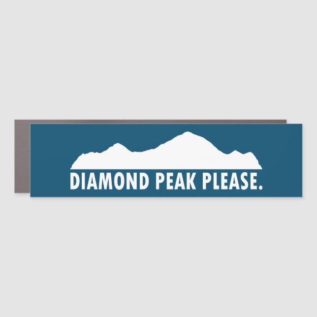 Diamond Peak Please Car Magnet (Front)