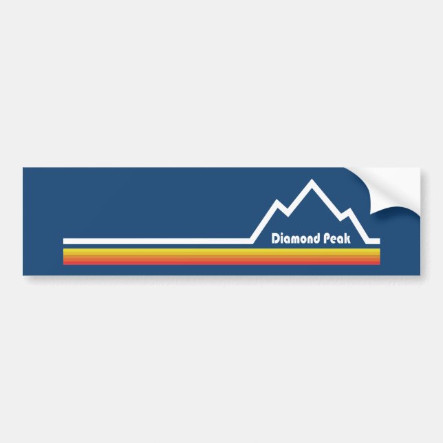 Diamond Peak Ski Resort Bumper Sticker (Front)