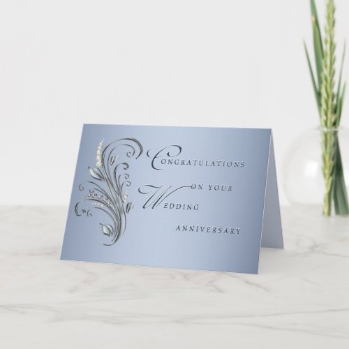 Diamond Pearl Wedding Anniversary Card