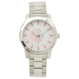Diamond Peony Pastel Pink Watch
