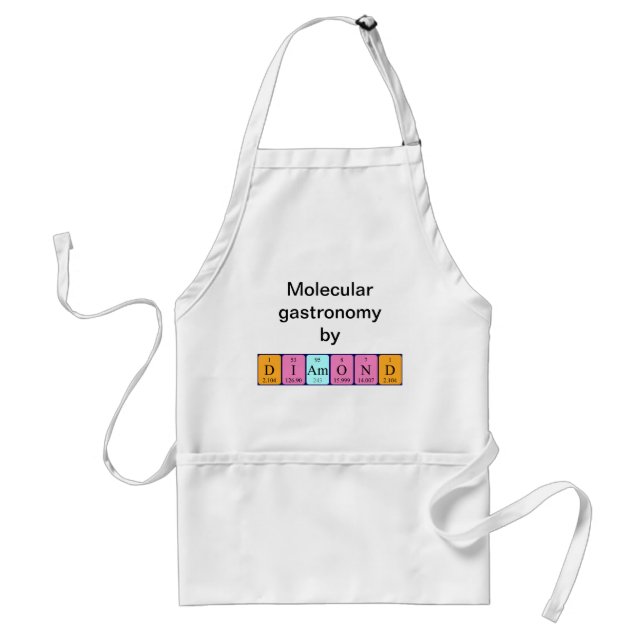 Diamond periodic table name apron (Front)