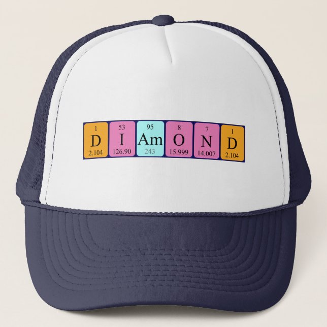Diamond periodic table name hat (Front)