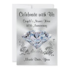Diamond Personalized, 60th Anniversary Invitations
