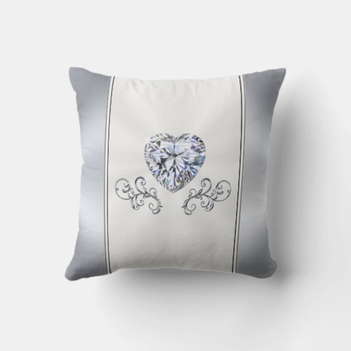 Diamond Personalized Pillows for Wedding Gift Zazzle