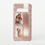Diamond Photo Glitter Name Monogram Rose Gold Case<br><div class="desc">The design is a photo and the cases are not made with actual glitter, sequins, metals or woods. This design is also available on other phone models. Choose Device Type to see other iPhone, Samsung Galaxy or Google cases. Some styles may be changed by selecting Style if that is an...</div>