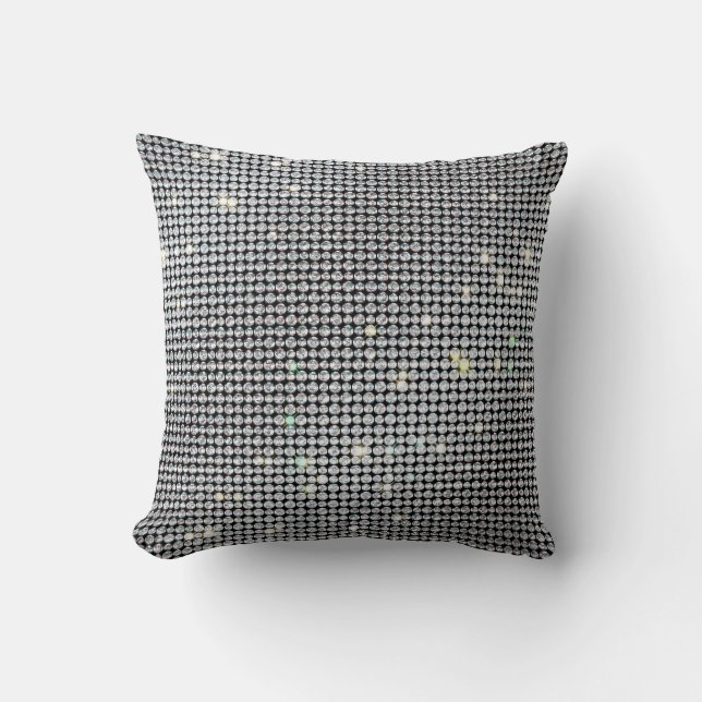 Diamond Pillows, brilliant Pillow, glitter crystal Throw Pillow (Front)