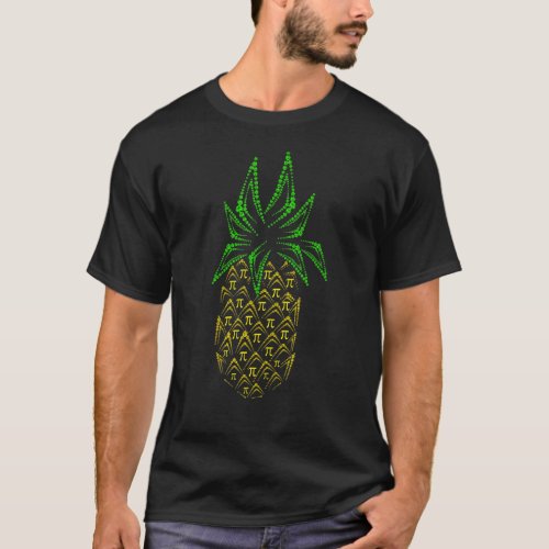 Diamond Pineapple Math Lover Teacher 3 14 Symbol M T_Shirt