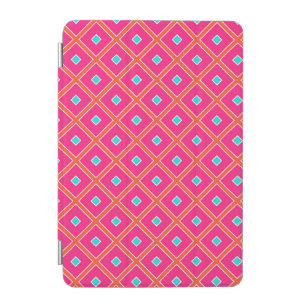 Diamond Pink and Orange Pattern iPad Case