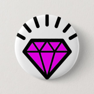 diamond-pink pinback button