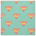 Diamond: pink, teal &amp; yellow fabric