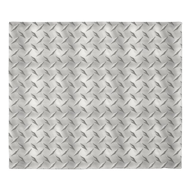 Diamond Plate 1-8 Image Options Duvet Cover (Front)