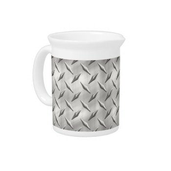Diamond Plate 1 Pitcher by Ronspassionfordesign at Zazzle