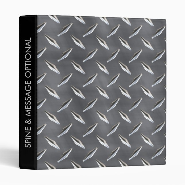 Diamond Plate 3 Options Binder (Front/Spine)