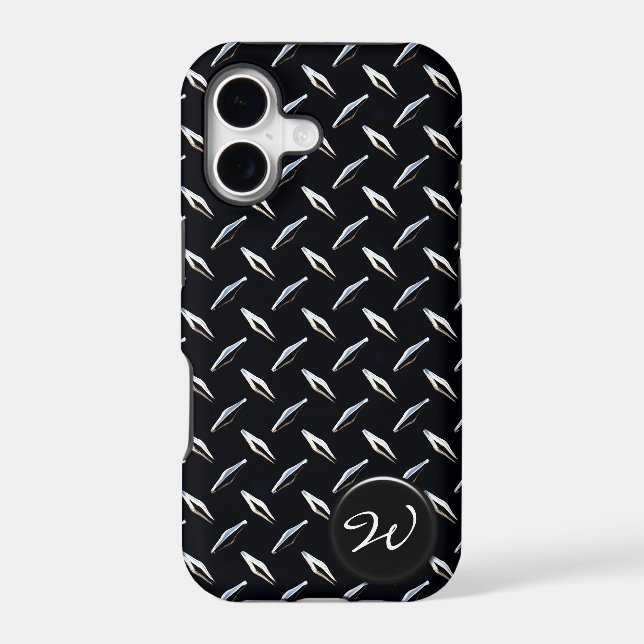 Diamond Plate 3A Iphone Case (Back)
