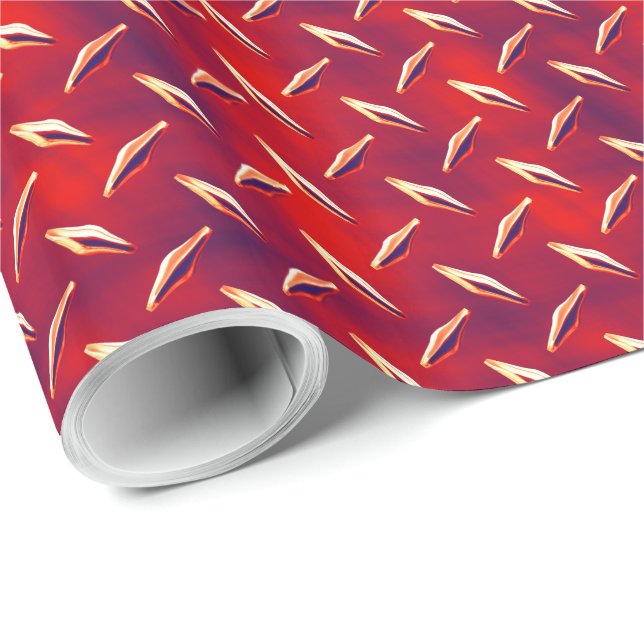 Diamond Plate 7A-7D Color Options Wrapping Paper (Roll Corner)