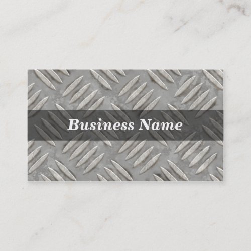 Diamond Plate Background Business Card Templates