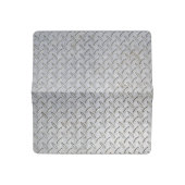 Diamond Plate Checkbook Cover (Open)