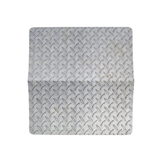 Diamond Plate Checkbook Cover (Open)
