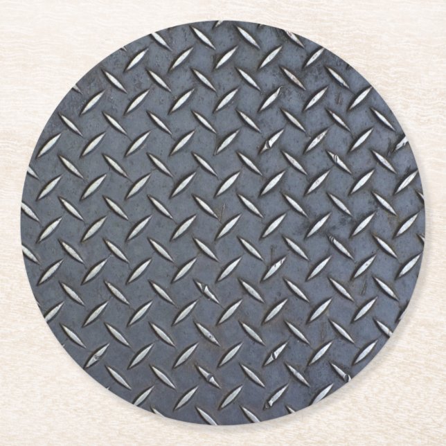 Diamond plate drink coasters (Front)