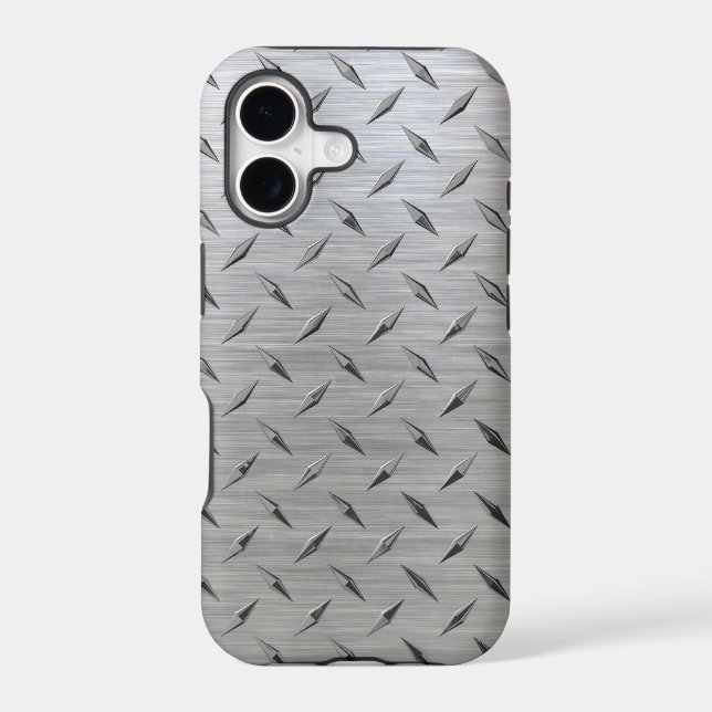 Diamond plate iPhone Case (Back)
