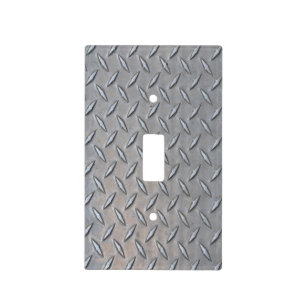 Diamond Plate Light Switch Cover