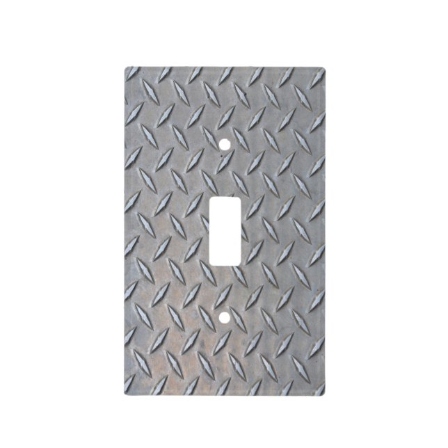 Diamond Plate Light Switch Cover (Front)