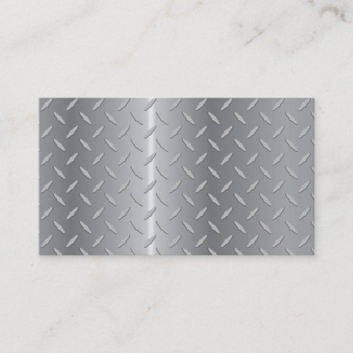 Diamond plate metal.ai business card templates