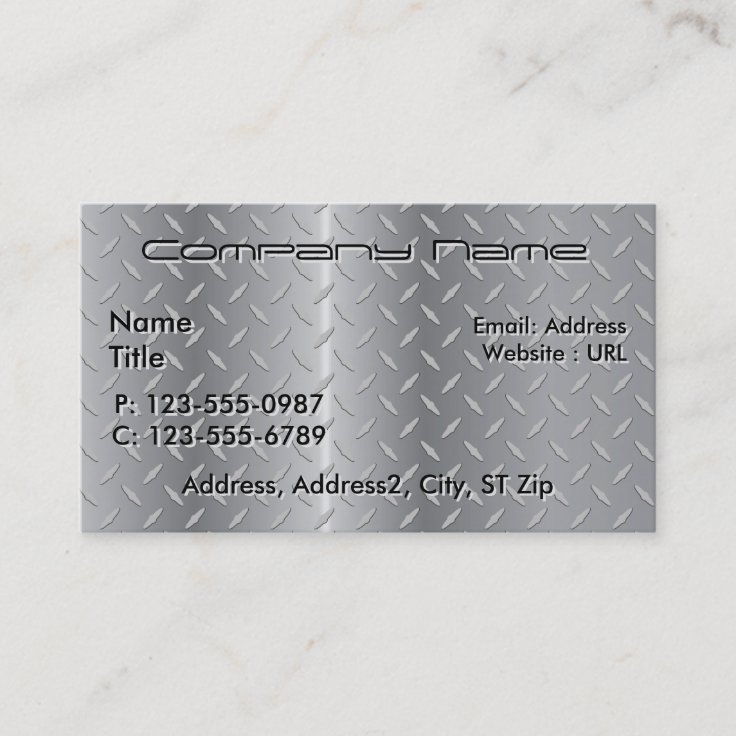 Diamond Plate Business Cards: Unique Branding with Lasting Impact