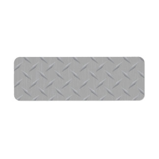 Diamond Plate Metal Label