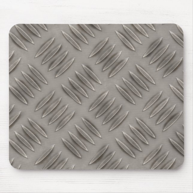 Diamond Plate Metal Pattern Mouse Pad (Front)