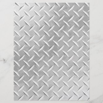 Diamond Plate Metal Pattern Scrapbook Paper by ArtInPixels at Zazzle
