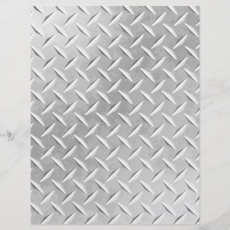 Diamond Plate Metal Pattern Scrapbook Paper