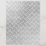 Diamond Plate Metal Pattern Scrapbook Paper at Zazzle