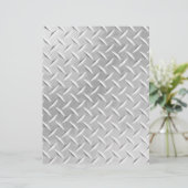 Diamond Plate Metal Pattern Scrapbook Paper (Standing Front)
