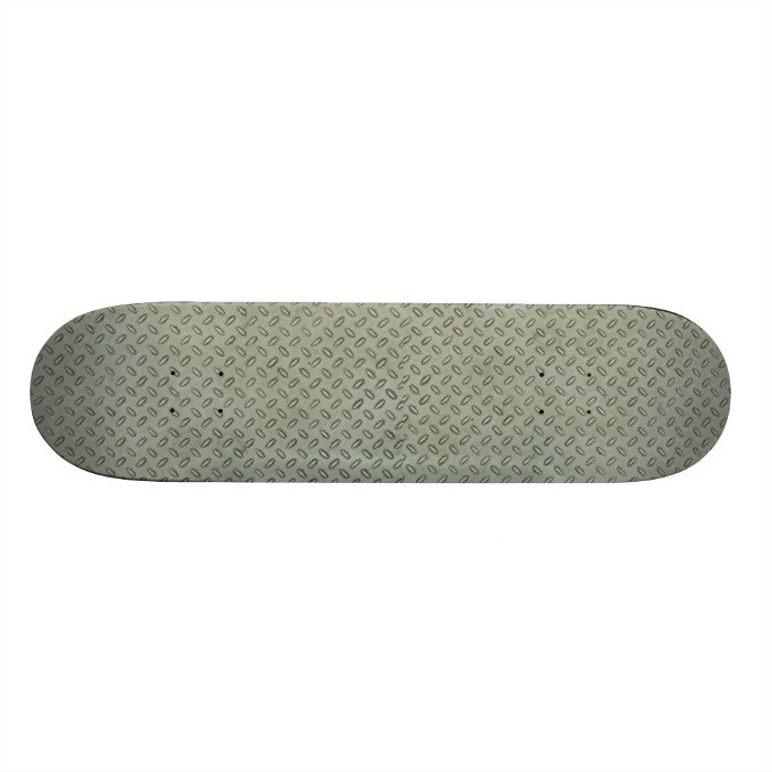 Diamond Plate Metal Texture Background Custom Skate Board