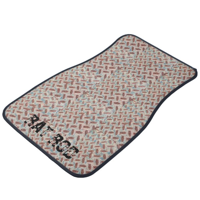 Diamond plate Rat Rod Car Mats (Angled)