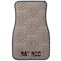 Diamond plate Rat Rod Car Mats