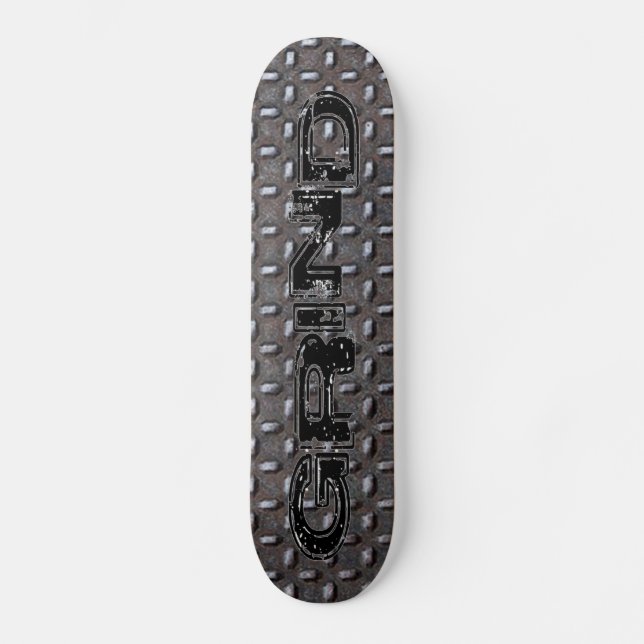 Diamond Plate Skateboard Deck (Front)