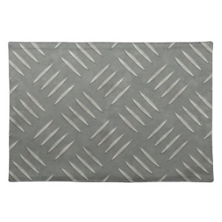Diamond Plate Stainless Steel Textured Placemat