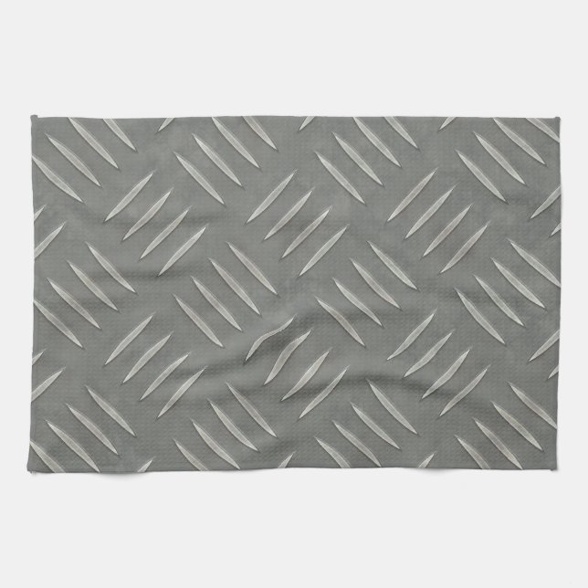 Diamond Plate Stainless Steel Textured Towel (Horizontal)