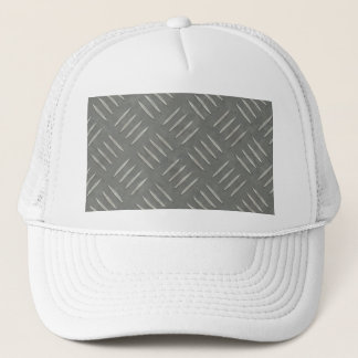 Diamond Plate Stainless Steel Textured Trucker Hat