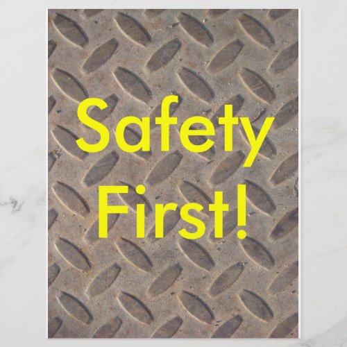 Diamond Plate Steel Floor Safety First Flyer