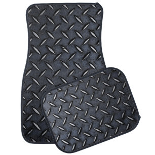 Diamond Plate Steel look car mats