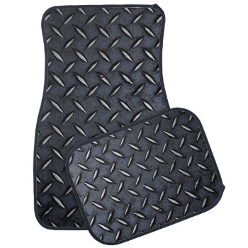 Diamond Plate Steel Look Car Mats by inkbrook at Zazzle