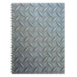 Diamond Plate Steel Notebook at Zazzle