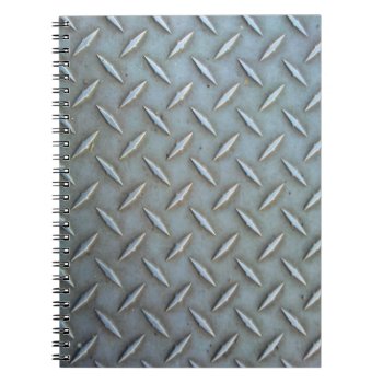Diamond Plate Steel Notebook by FlowstoneGraphics at Zazzle