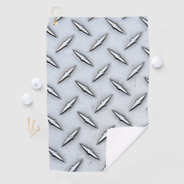 Diamond Plate Steel Pattern  Golf Towel (InSitu)