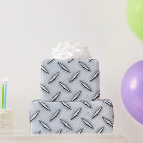 Diamond Plate Steel  Wrapping Paper
