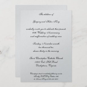 Diamond & Platinum invitation