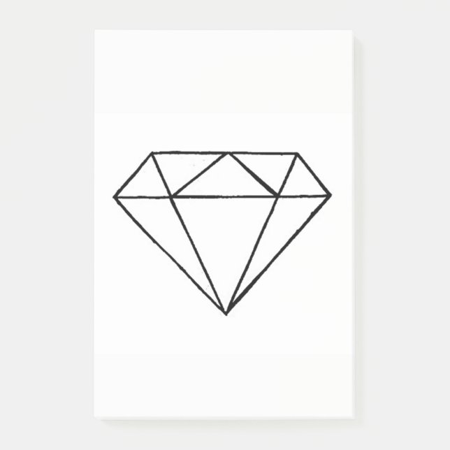 Diamond post it post-it notes (Front)